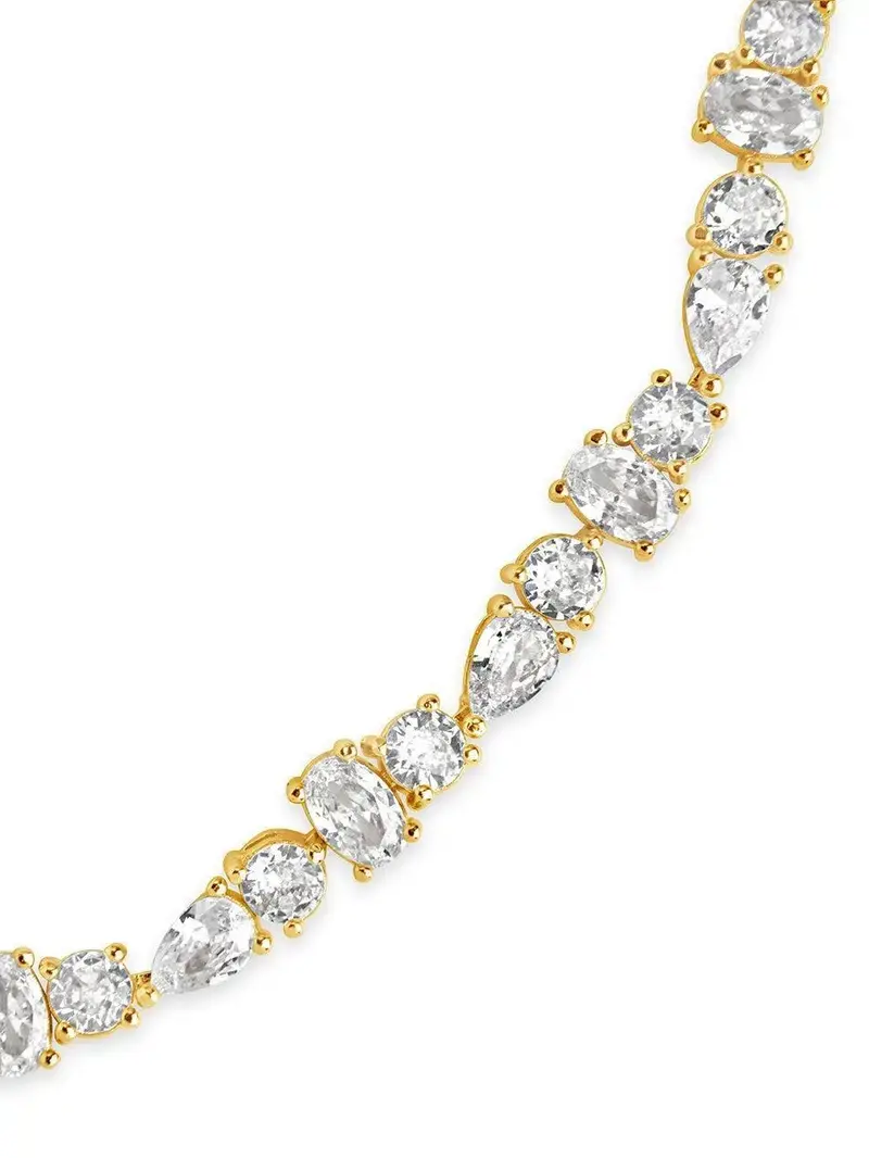 Mixed-Cut Crystal Tennis Bracelet