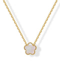 Mother-of-Pearl Flower Necklace