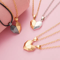 Magnetic Hearts Couples Necklace Set