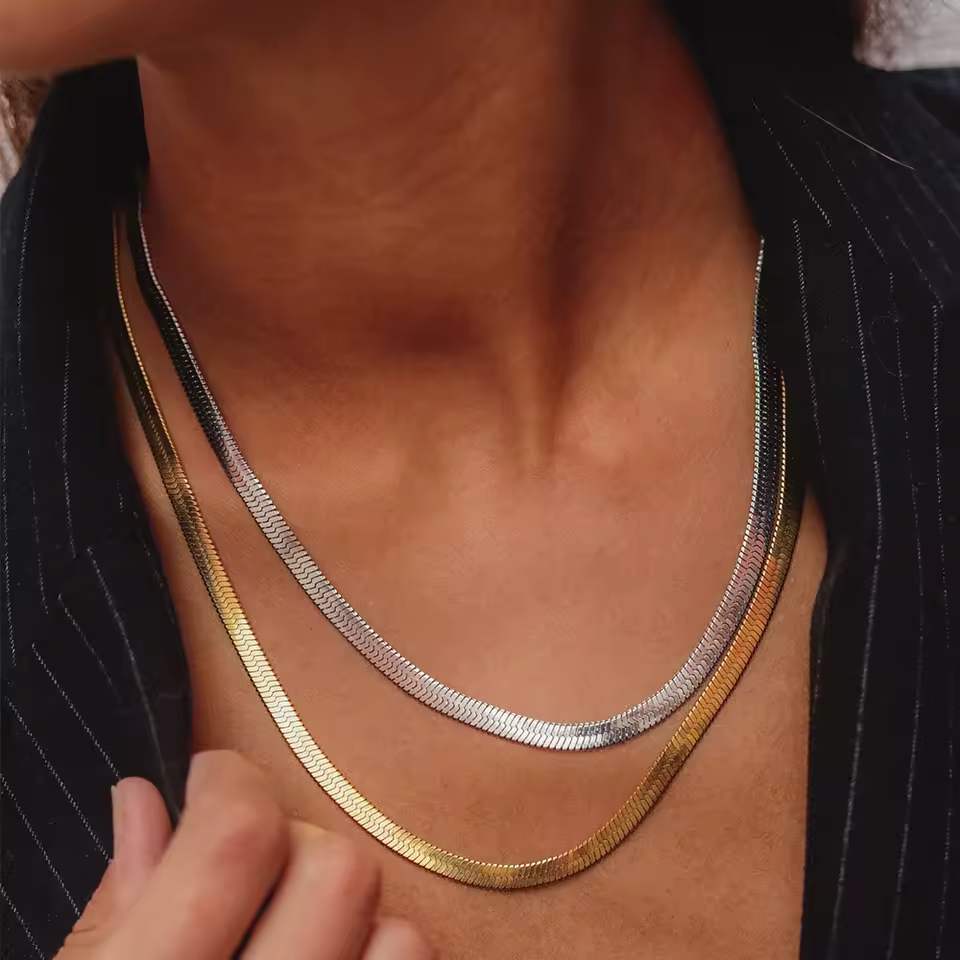 Liquid Herringbone Necklace