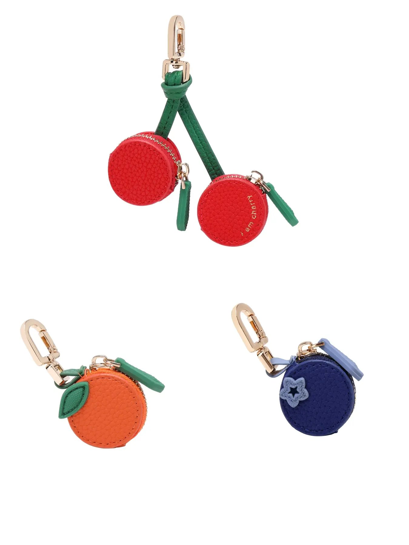 Cherry Charm Bag Pendant