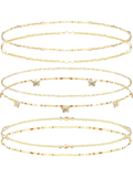Gold Seed-Bead Waist Beads — 6 Strands