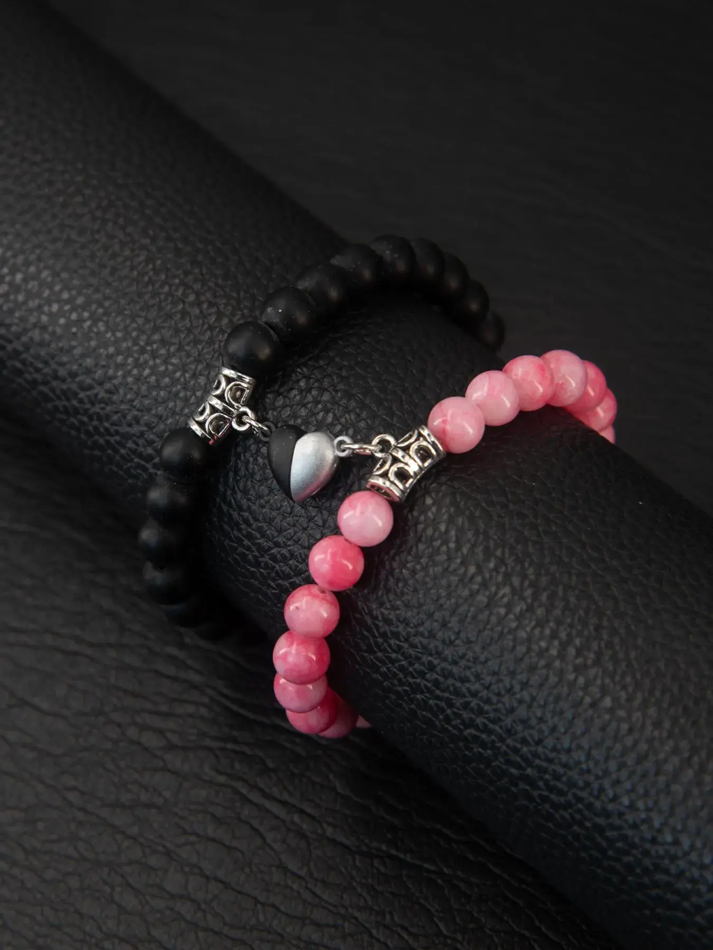 Magnetic Heart Friendship Bracelets — Set of 2