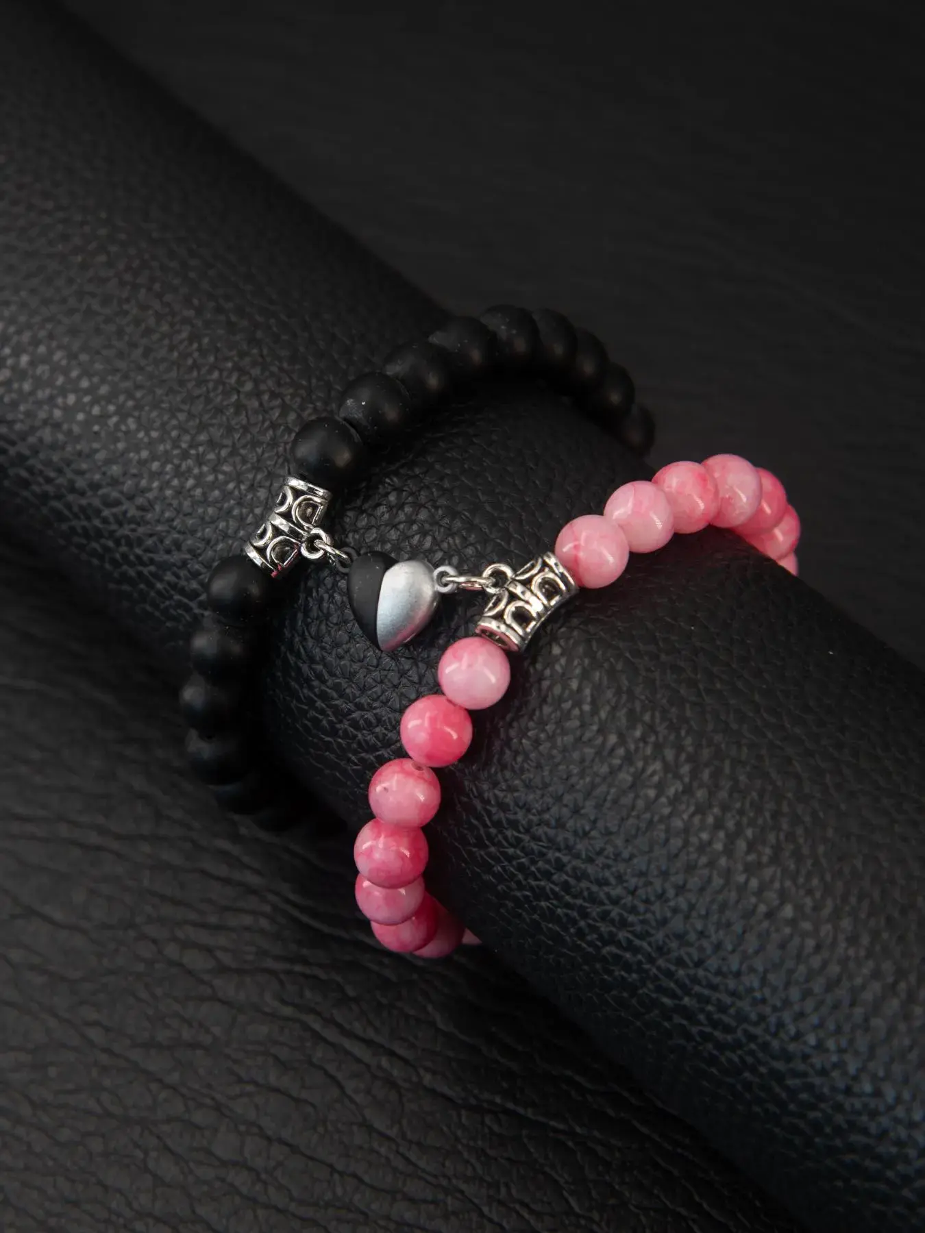 Magnetic Heart Friendship Bracelets — Set of 2