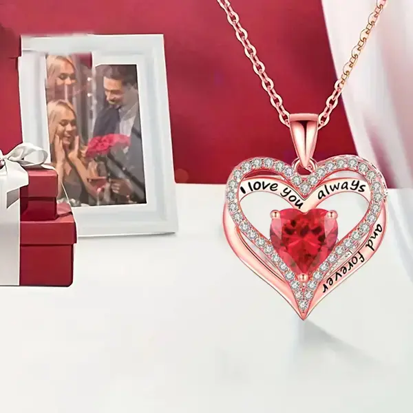Forever Rose Keepsake Box with Necklace