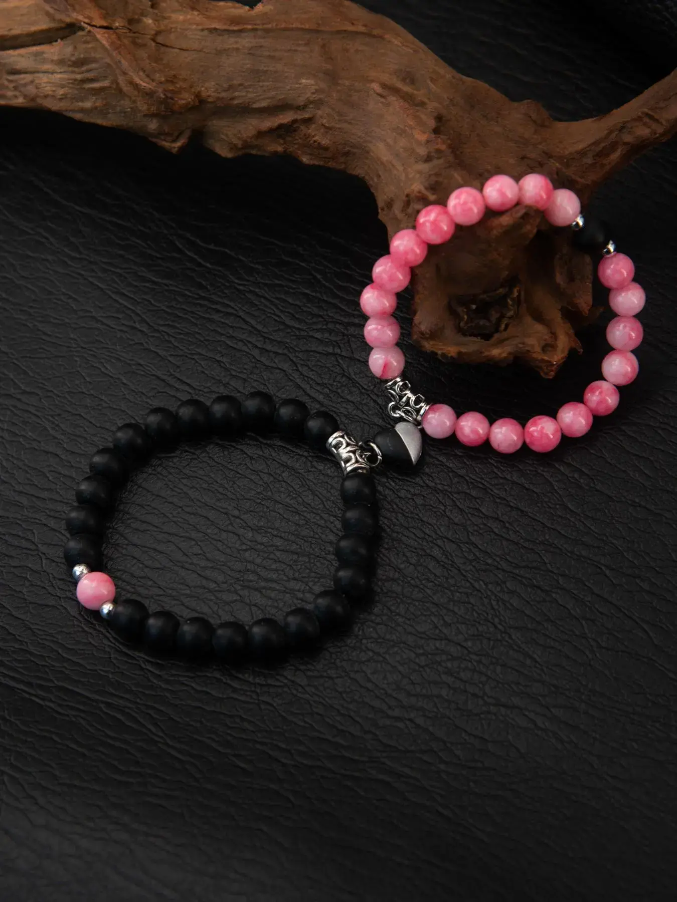 Magnetic Heart Friendship Bracelets — Set of 2